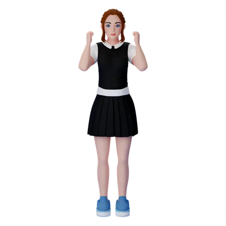 Confident Woman  3D Illustration