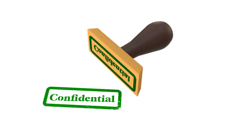 Confidential  3D Icon