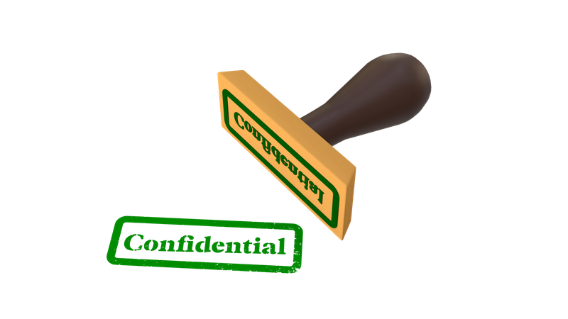 Confidential  3D Icon