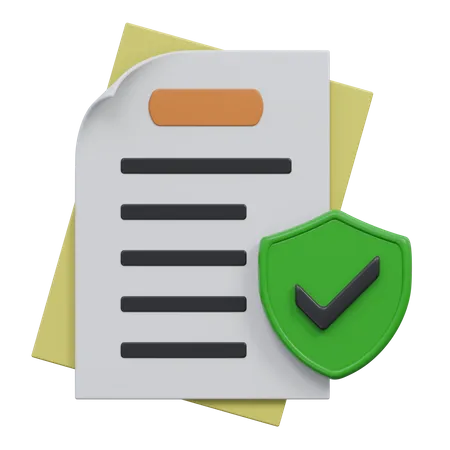 Confidential Document  3D Icon