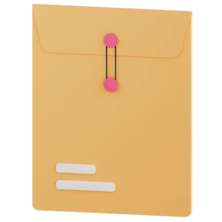 3 D Confidential Envelope Illustration With Transparent Background 3D Icon