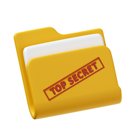 Confidential Folder  3D Icon