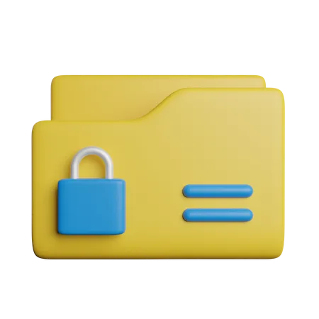 Confidential Folder  3D Icon