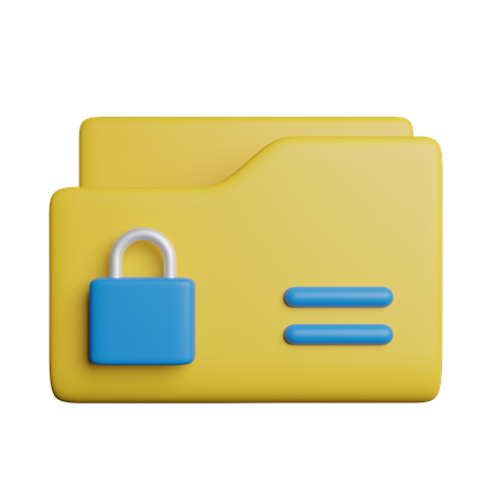 Confidential Folder  3D Icon