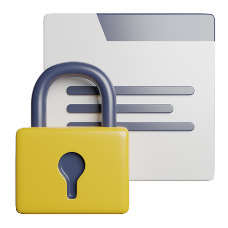 Confidentialité  3D Icon