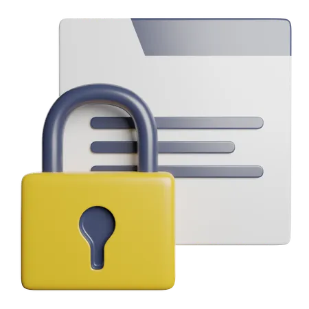 Confidentialité  3D Icon