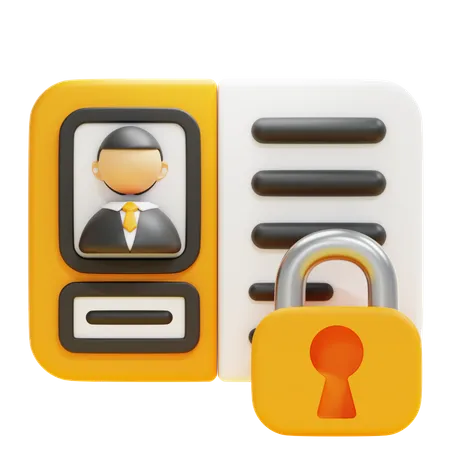 Confidentialité  3D Icon