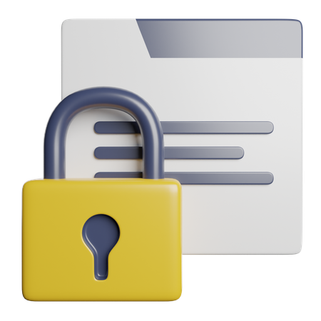 Confidentiality  3D Icon