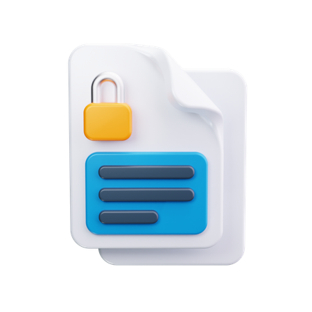 Confidentiality  3D Icon