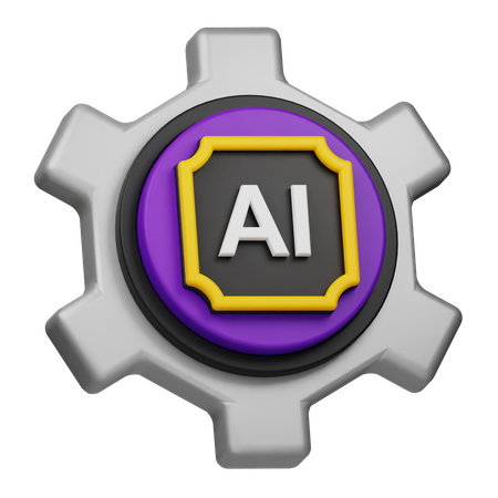 Configuração de IA  3D Icon