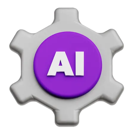 Configuração de IA  3D Icon