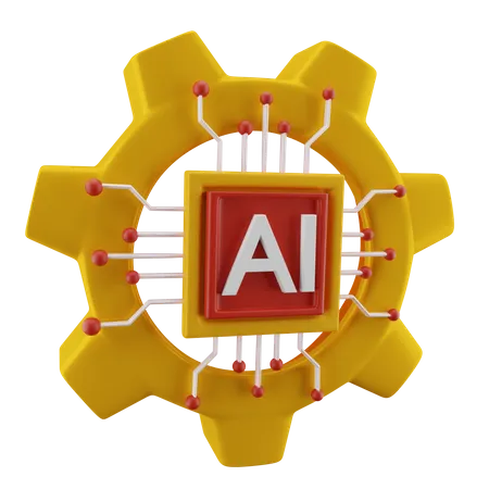 Configuração de IA  3D Icon