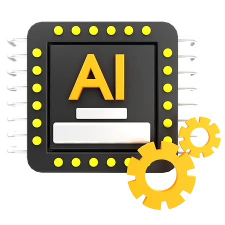 Configuração de IA  3D Icon
