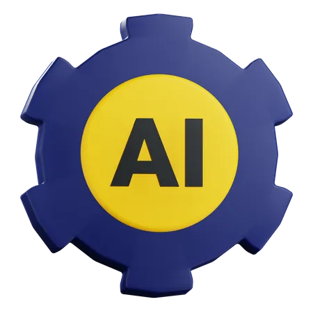 Configuração de IA  3D Icon