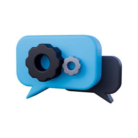 Configuração de comunicação  3D Icon