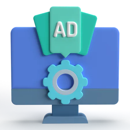 Configuração de anúncio  3D Icon