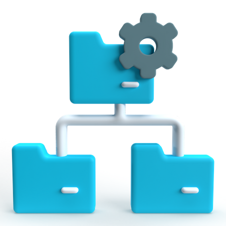 Configuração de armazenamento de arquivos  3D Icon