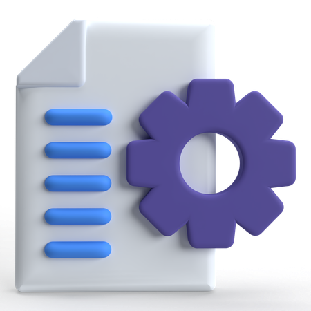 Configuração de arquivo  3D Icon
