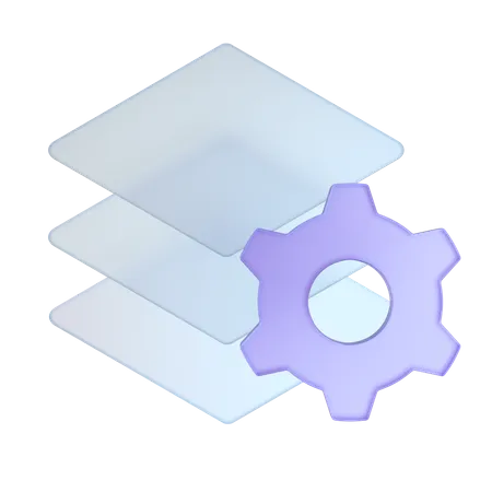 Configuração de camadas  3D Icon