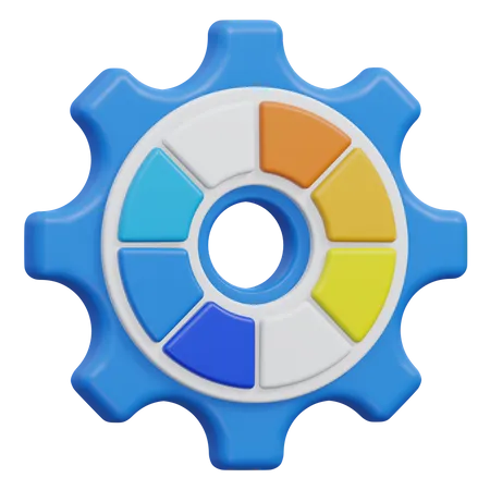 Configuração de cor  3D Icon