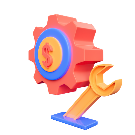 Configuração de dinheiro  3D Icon