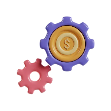 Configuração de dinheiro  3D Icon