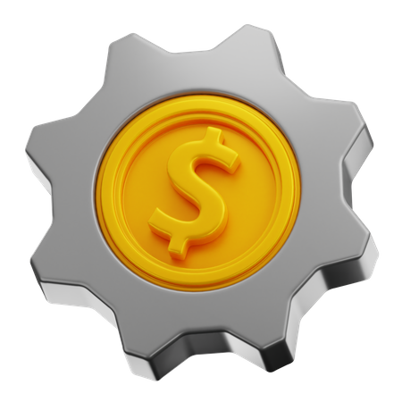 Configuração do dólar  3D Icon
