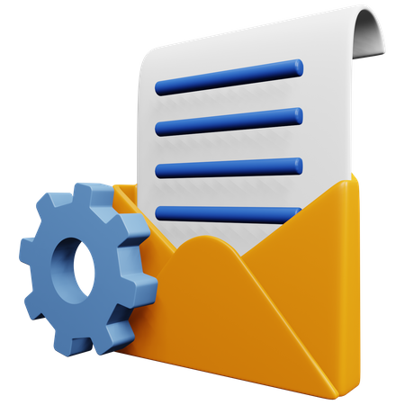 Configuração de e-mail  3D Icon