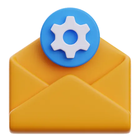 Configuração de e-mail  3D Icon