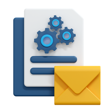 Configuração de e-mail  3D Icon