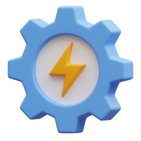 Configuração de energia  3D Icon