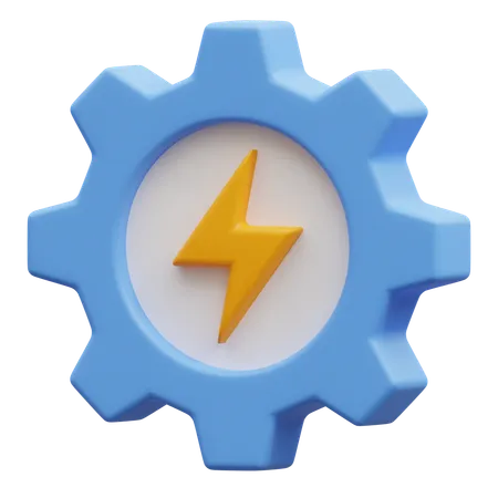 Configuração de energia  3D Icon