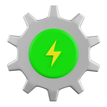 Configuração de energia  3D Icon