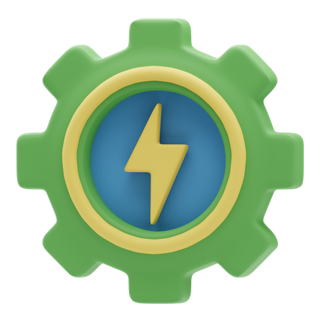 Configuração de energia  3D Icon