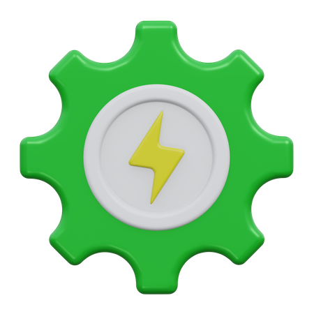 Configuração de energia  3D Icon