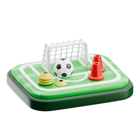 Configuração de equipamento de futebol  3D Icon