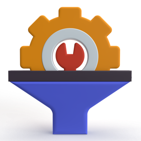 Configuração de funil  3D Icon