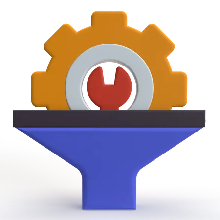 Configuração de funil  3D Icon