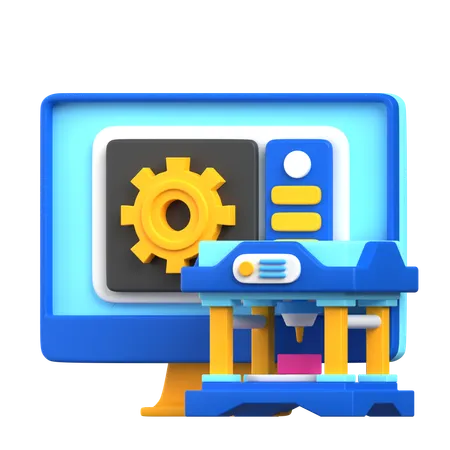 Configuração de impressora 3D  3D Icon