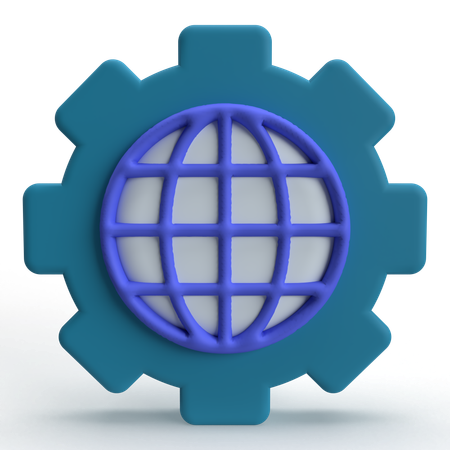 Configuração de internet  3D Icon