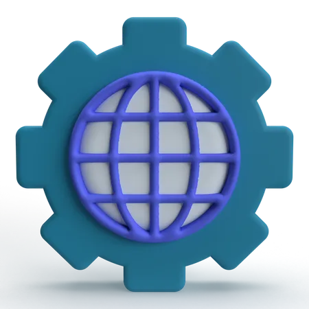 Configuração de internet  3D Icon