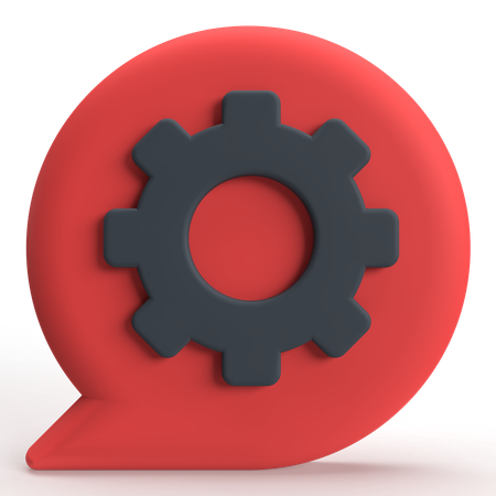 Configuração de mensagem  3D Icon