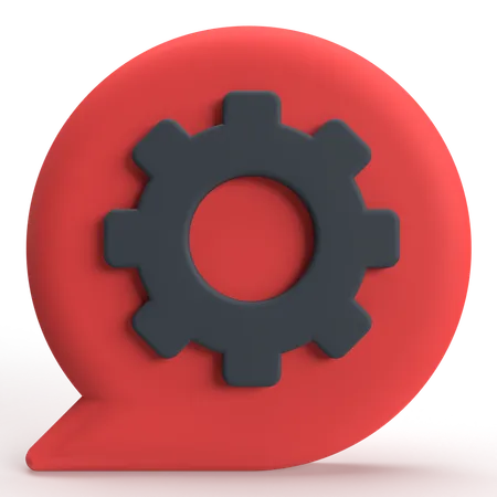 Configuração de mensagem  3D Icon