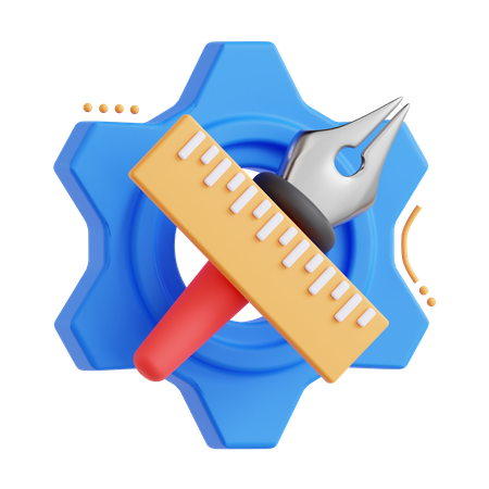 Configuração de projeto  3D Icon