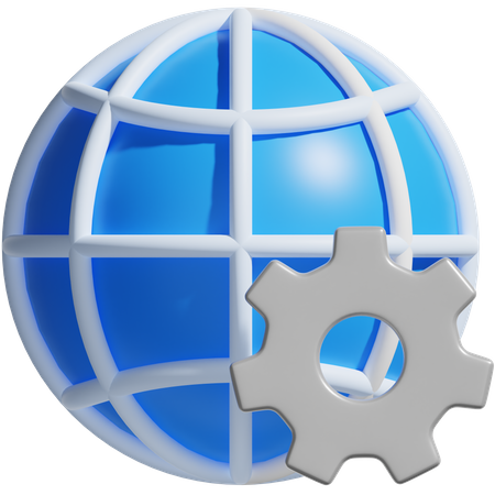 Configuração de rede  3D Icon