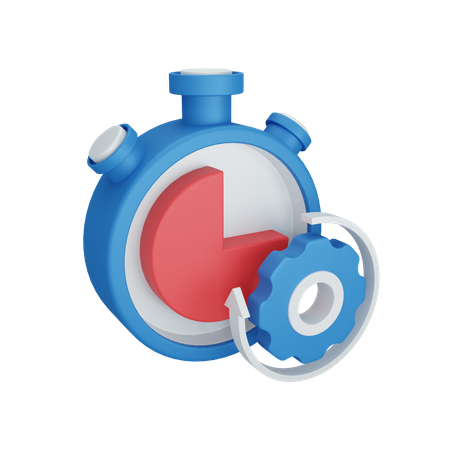 Configuração de tempo  3D Icon
