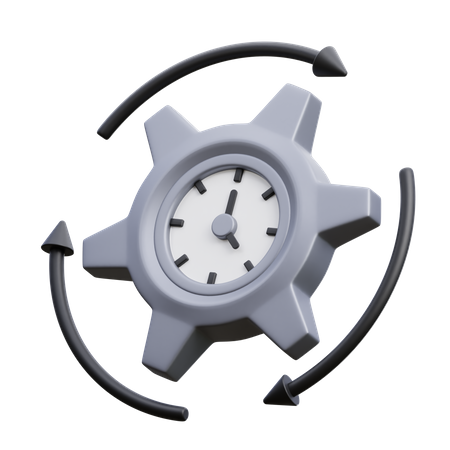 Configuração de tempo  3D Icon