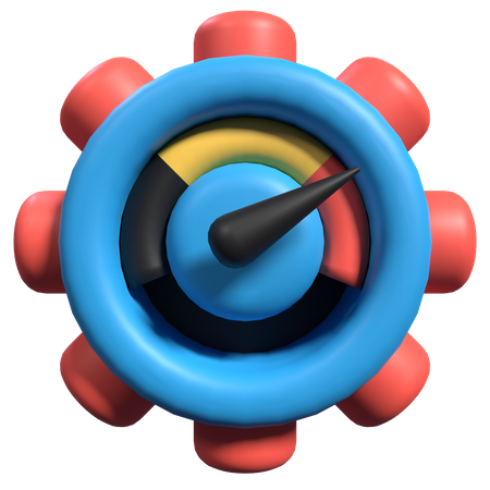 Configuração de velocidade  3D Icon