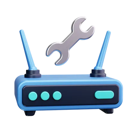 Configuração de wi-fi  3D Icon