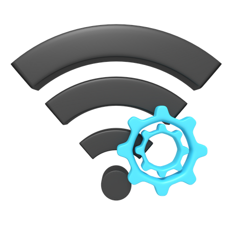 Configuração de wi-fi  3D Icon